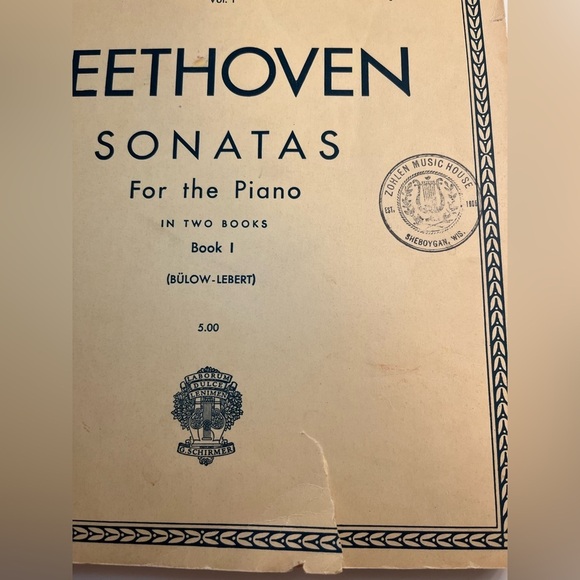 Beethoven Sonatas for the Piano, Book 1" from Schirmer's Library of Music - Picture 4 of 16